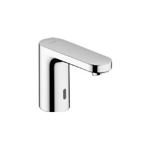 Elektronische wastafelkraan hansgrohe vernis blend gemengd water en batterij chroom