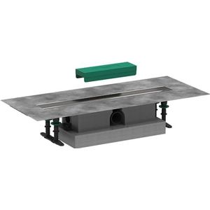 UBox universal - Komplettset für Standardinstallation 600 für Duschrinnen Fertigsets, Edelstahl 56022180 - Hansgrohe