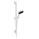 hansgrohe Pulsify Select S Brausegarnitur 105 3jet Relaxation mit Brausestange 65 cm mattweiß