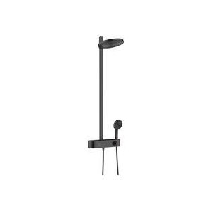 Hansgrohe Pulsify showerpipe 26cm 2jet planchet 40cm mat zwart 24240670