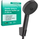 Pulsify Select - Badset - Mat Zwart - 3 Straalsoorten - Hansgrohe