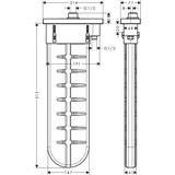 HansGrohe - sBox - Badrandset - Gepolijst Goud - Inclusief Slangbox en Doucheslang
