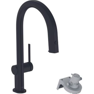 Hansgrohe Aqittura filtersystem 210 uittrekbare uitloop 1jet matzwart 76803670