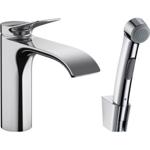 Hansgrohe Wastafelmengkraan Vivenis Bidethanddouche en Doucheslang 160 cm Chroom