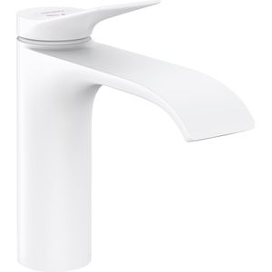 hansgrohe Vivenis Einhebel-Waschtischmischer 110 CoolStart mit Zugstangen-Ablaufgarnitur Mattweiß, 75023700