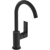 Hansgrohe - Rebris e - Waschtischarmatur mit Ablauf und Schwenkauslauf, schwarz matt 72576670