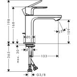 Hansgrohe - Rebris s Einhebel-Waschtischarmatur, 110 CoolStart,