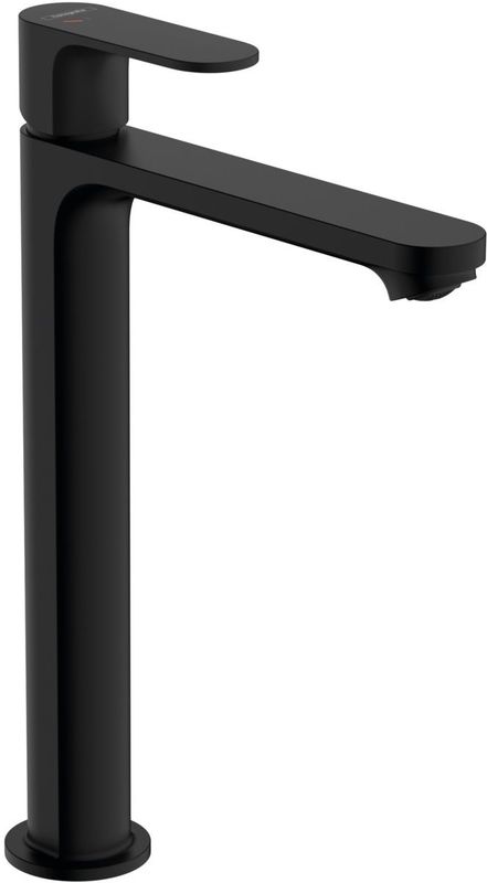 Hansgrohe - Rebris s - Armatur für Aufsatzwaschbecken, mit Ablauf, CoolStart, schwarz matt 72580670