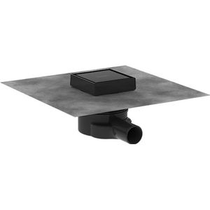 hansgrohe RainDrain Point Komplettset Punktablauf 100/100 rückseitig befliesbar Mattschwarz, 56247670