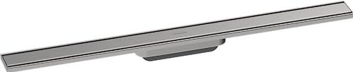 RainDrain Original - Duschrinne 80 cm, mit Gitter, Edelstahl gebürstet 56198800 - Hansgrohe