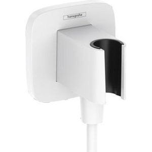 hansgrohe FixFit Q Wandanschluss mit Brausehalter Mattweiß, 26887700