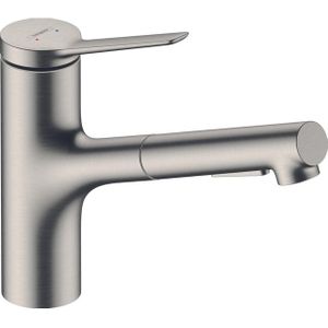 Hansgrohe Zesis keukenkraan 150 2jet stainless steel finish 74820800