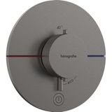 ShowerSelect Comfort - Unterputz-Thermostatarmatur, Chrom schwarz gebürstet 15562340 - Hansgrohe