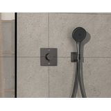 Hansgrohe Showerselect Comfort E inbouw thermostaat 2 uitgangen brushed black chrome