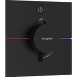 ShowerSelect Comfort - Unterputz-Thermostatarmatur, schwarz matt 15571670 - Hansgrohe