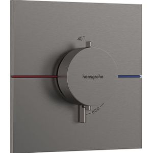 ShowerSelect Comfort - Unterputz-Thermostatarmatur, Chrom schwarz gebürstet 15574340 - Hansgrohe