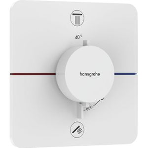 Hansgrohe HG ShowerSelect Comfort Q Thermostat Unterputz für 2 Verbraucher mit integrierter Sicherungskombination nach EN1717 Mattweiß, 15586700