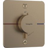 Hansgrohe Showerselect Comfort Q inbouw thermostaat 2 uitgangen brushed bronze