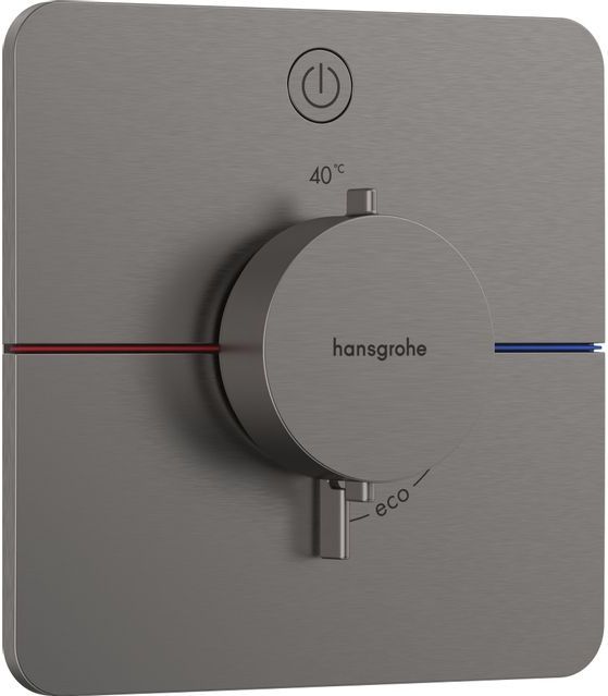 ShowerSelect Comfort - Unterputz-Thermostatarmatur, Chrom schwarz gebürstet 15581340 - Hansgrohe