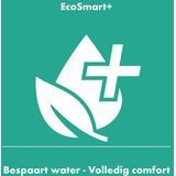 Hansgrohe - Tecturis s - Waschtischarmatur mit Push-Open-Ablaufgarnitur, 3-Loch-Montage, EcoSmart, Chrom 73330000