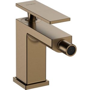 hansgrohe Tecturis E ééngreeps bidetkraan met trekwaste Brushed Bronze