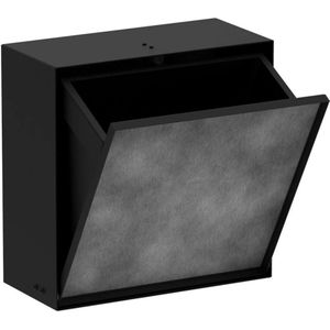Hansgrohe XtraStoris Rock - Ingebouwde prullenmand 6 L, mat zwart 56090670
