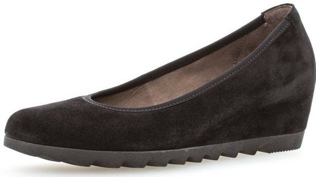 Gabor - Sleehak Pumps - Zwart - Suède