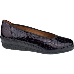 Gabor, Rode Patent Dames Loafer Comfort Schoen Zwart, Dames, Maat:36 EU