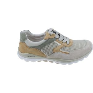 Gabor, Schoenen, Dames, Veelkleurig, 37 EU, Suède, Flexibele Walking Sneaker - Beige Mix