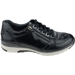 Gabor rollingsoft sensitive 76.973.67 - dames rollende wandelsneaker - zwart - maat 42 (EU) 8 (UK)