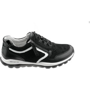 Gabor rollingsoft sensitive 964 - dames rollende wandelsneaker - zwart