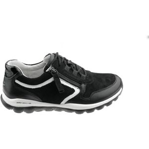 Gabor rollingsoft sensitive 56.964.47 - dames rollende wandelsneaker - zwart - maat 37 (EU) 4 (UK)
