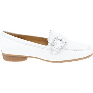 Gabor - Leren Slip-On Loafers - Wit - Leer
