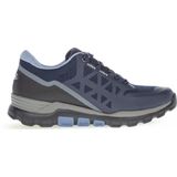 Gabor rollingsoft sensitive 96.989.46 - dames rollende wandelsneaker - blauw - waterdicht - maat 40.5 (EU) 7 (UK)