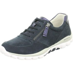Gabor - Rollingsoft Sneakers - Blauw - Nubuckleer - Rits