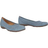 Gabor - Ballerina - Blauw - Nubuckleer