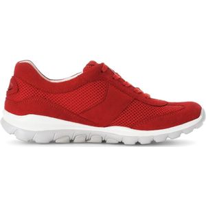 Gabor - Rollingsoft Sensitive - Dames Wandelsneaker - Rood - Flexibele Zool