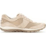 Gabor - Rollingsoft Sensitive - Dames Wandelsneaker - Beige - Lichtgewicht - Flexibele Zool