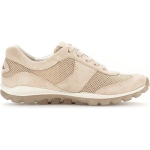 Gabor - Rollingsoft Sensitive - Dames Wandelsneaker - Beige - Lichtgewicht - Flexibele Zool