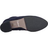 Gabor - Enkellaarsjes - Blauw - Suède - Enkelhoogte - Hakdesign