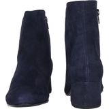 Gabor - Enkellaarsjes - Blauw - Suède - Enkelhoogte - Hakdesign