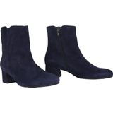 Gabor - Enkellaarsjes - Blauw - Suède - Enkelhoogte - Hakdesign