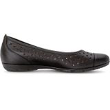 Gabor - Klassieke Ballerina Schoenen - Zwart - Leer