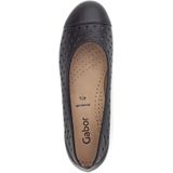 Gabor - Klassieke Ballerina Schoenen - Zwart - Leer