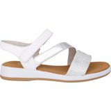 Gabor - Sandalen - Grijs - Leer - Verstelbare Bandjes - Open Teen