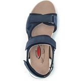Gabor - Rollingsoft Sensitive - Dames Rollende Wandelsandaal - Blauw - Lichtgewicht Ontwerp