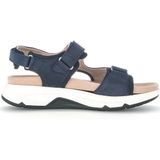 Gabor - Rollingsoft Sensitive - Dames Rollende Wandelsandaal - Blauw - Lichtgewicht Ontwerp