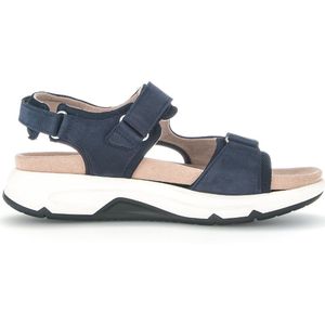 Gabor - Rollingsoft Sensitive - Dames Rollende Wandelsandaal - Blauw - Lichtgewicht Ontwerp