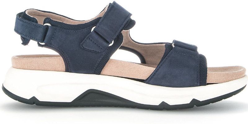 Gabor - Rollingsoft Sensitive - Dames Rollende Wandelsandaal - Blauw - Lichtgewicht Ontwerp