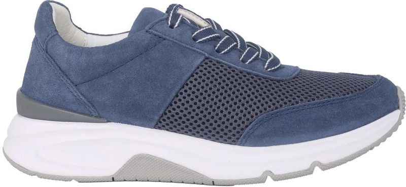 Gabor - 66.897.16 - Dames Rollende Wandelsneaker - Blauw - Textiel